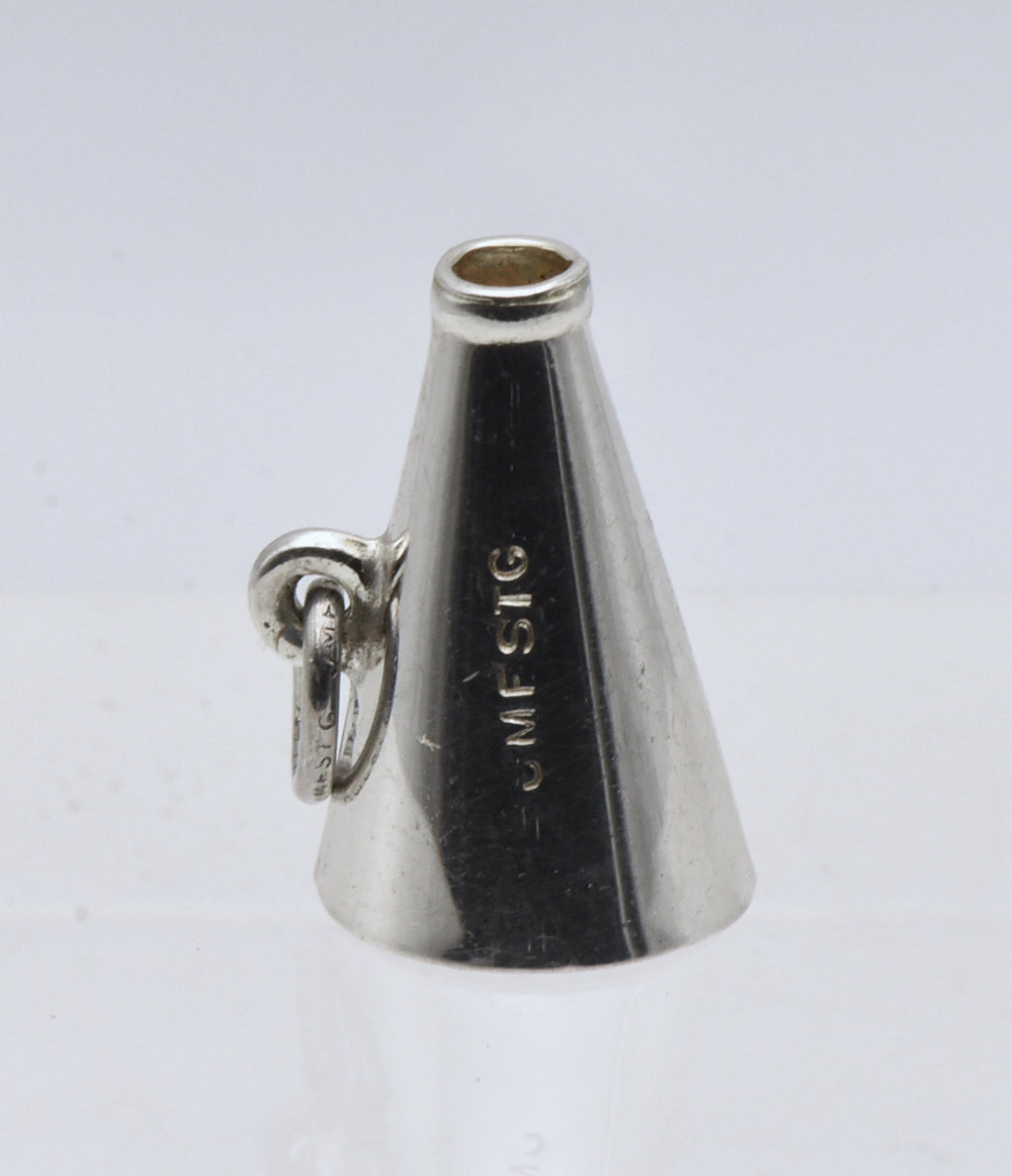 Vintage Sterling Silver Megaphone Charm