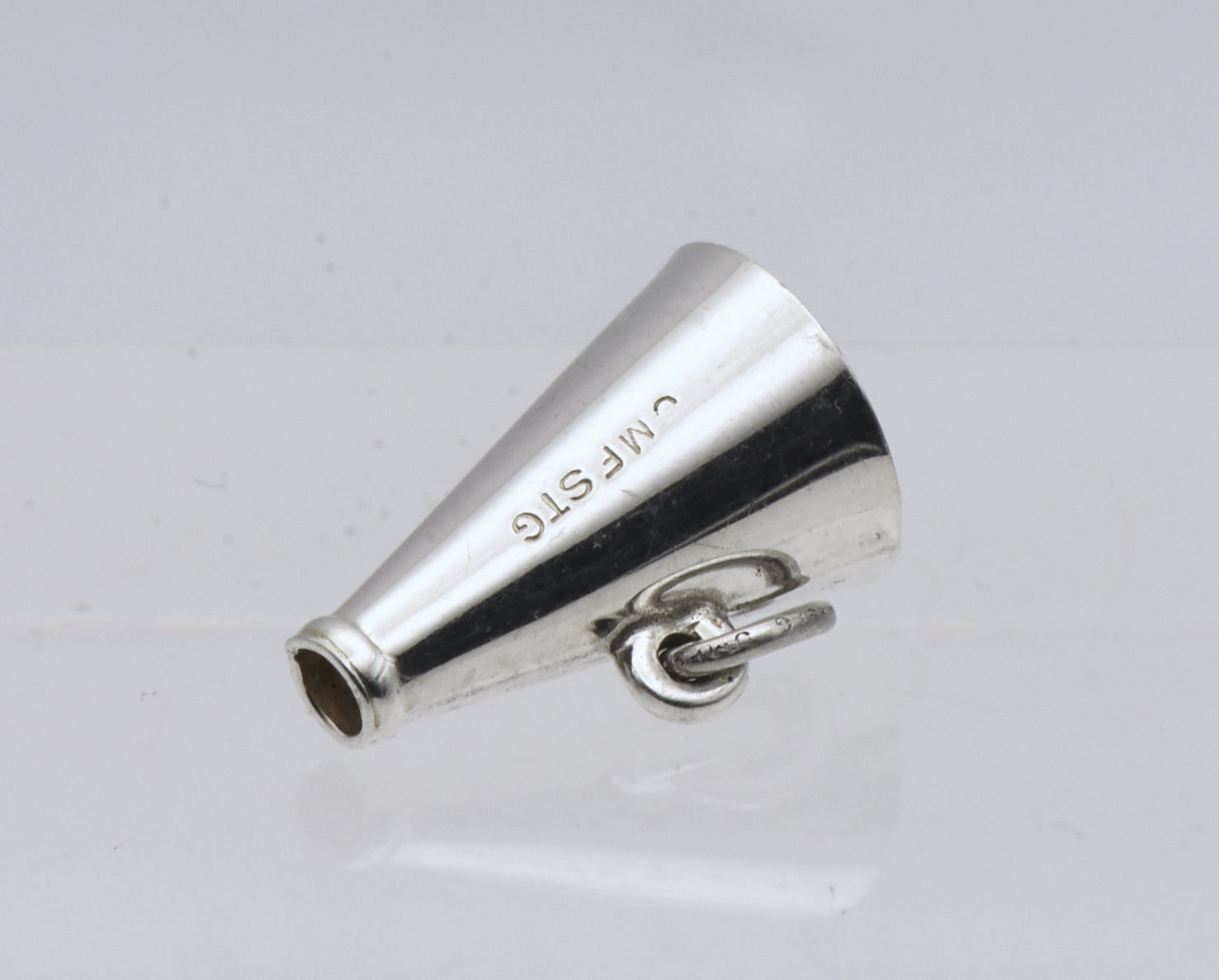 Vintage Sterling Silver Megaphone Charm