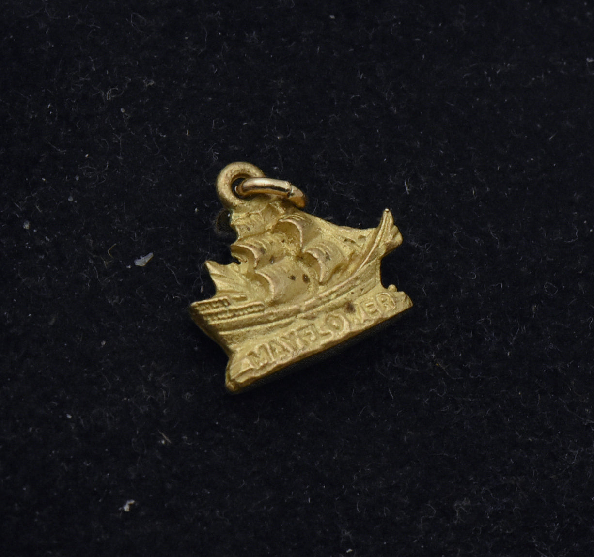 Vintage Mayflower Brass Charm