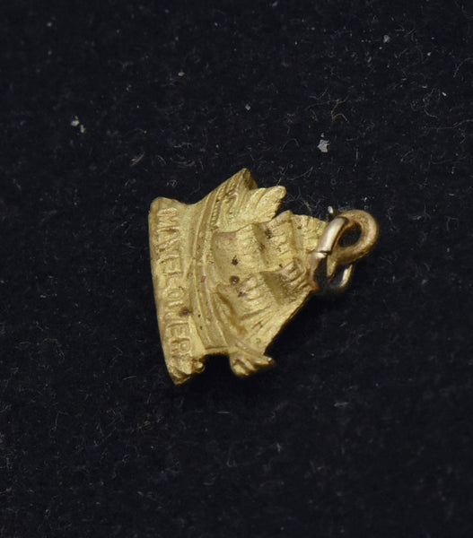 Vintage Mayflower Brass Charm