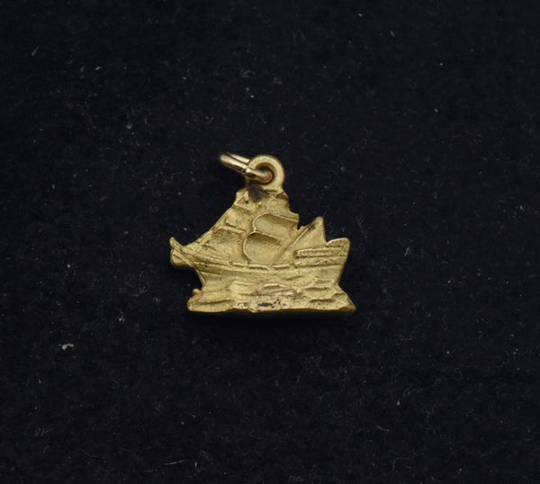 Vintage Mayflower Brass Charm