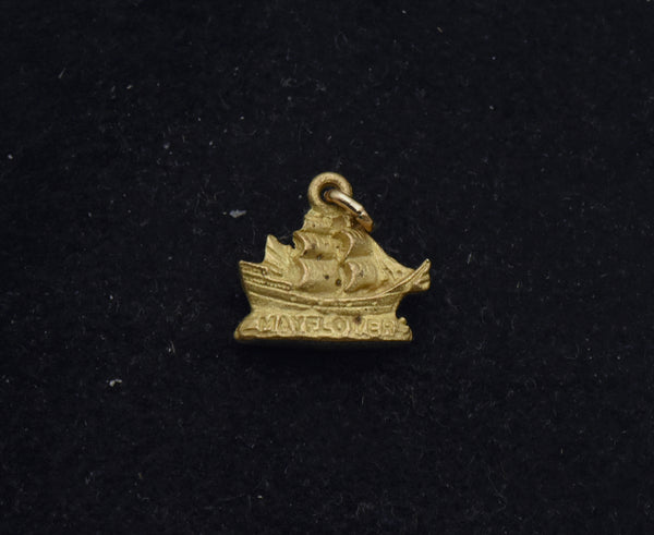 Vintage Mayflower Brass Charm