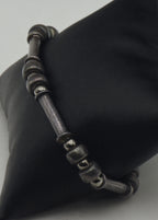 Milor - Vintage Sterling Silver Beaded Bracelet - 8.25"