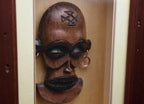 Decorative Carved Mask Shadow Box Wall Art