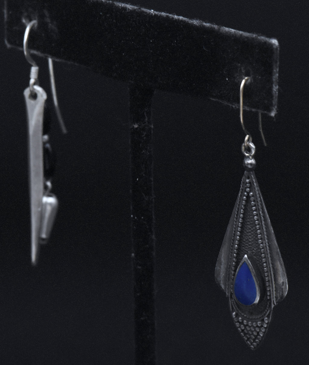 Mismatched Vintage Handmade Sterling Silver Earrings