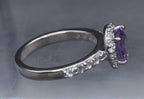 Vintage Amethyst Sterling Silver Ring - Size 6
