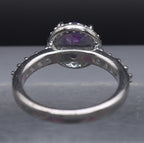 Vintage Amethyst Sterling Silver Ring - Size 6