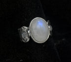 Vintage Sterling Silver Moonstone Ring - Size 7