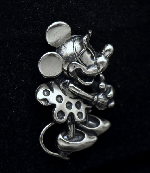 Disney - Vintage Sterling Silver Minnie Mouse Lapel Pin