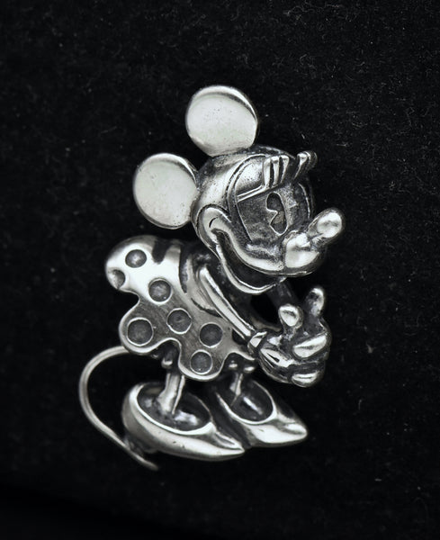 Disney - Vintage Sterling Silver Minnie Mouse Lapel Pin