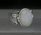 Vintage Sterling Silver Moonstone Ring - Size 7