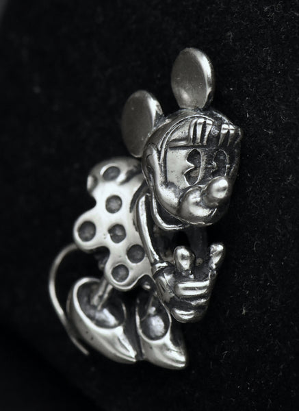 Disney - Vintage Sterling Silver Minnie Mouse Lapel Pin