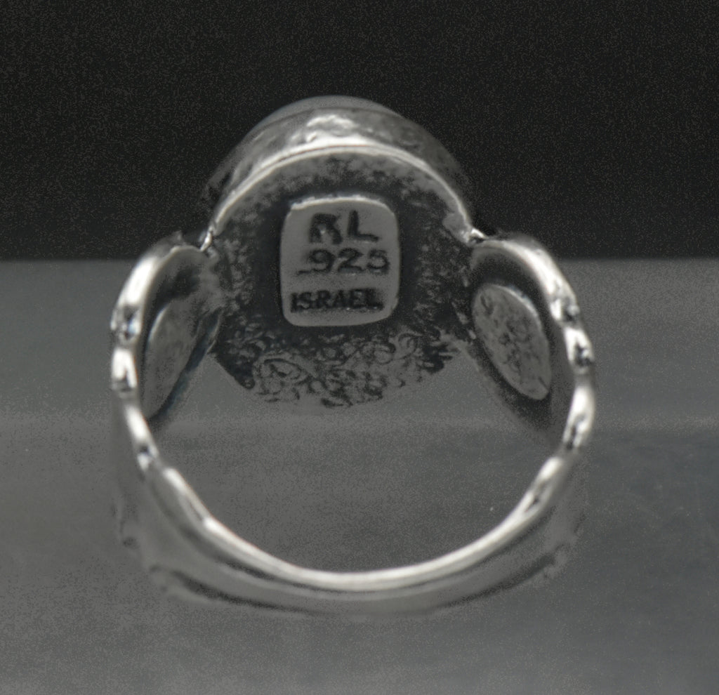 Vintage Sterling Silver Moonstone Ring - Size 7