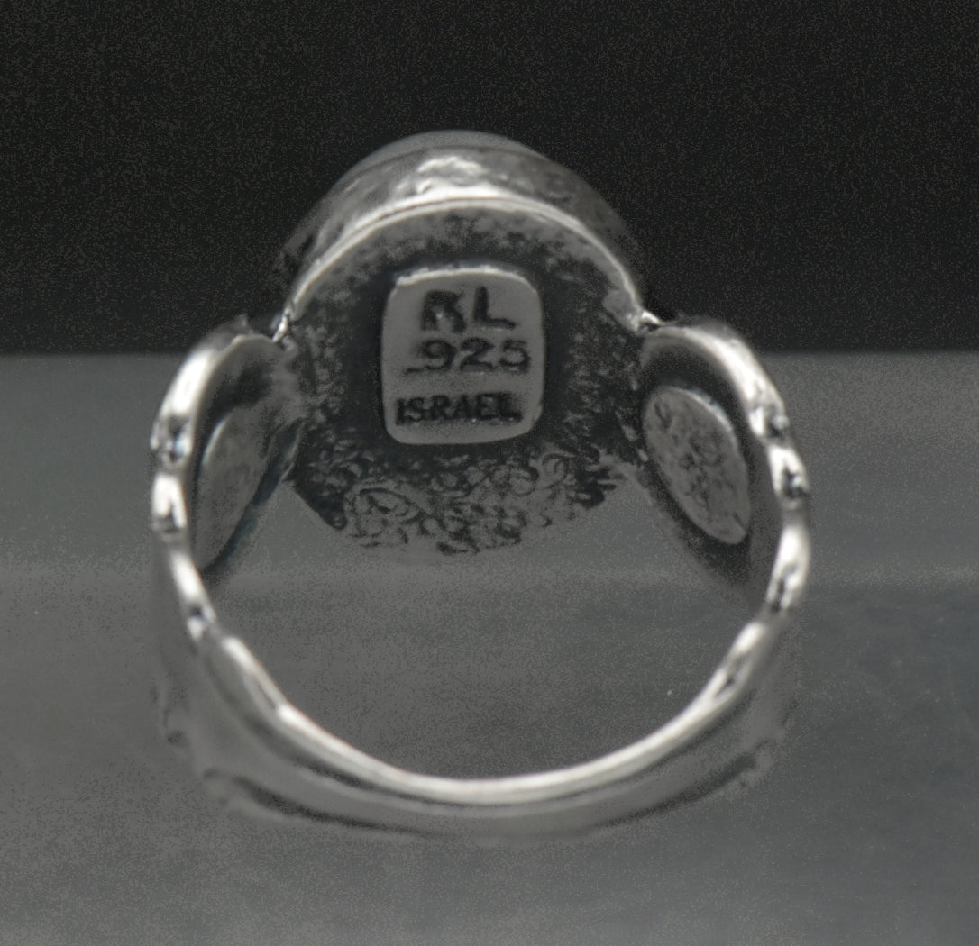 Vintage Sterling Silver Moonstone Ring - Size 7
