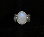 Vintage Sterling Silver Moonstone Ring - Size 7