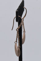 Vintage Sterling Silver Copper Tone Dangle Earrings