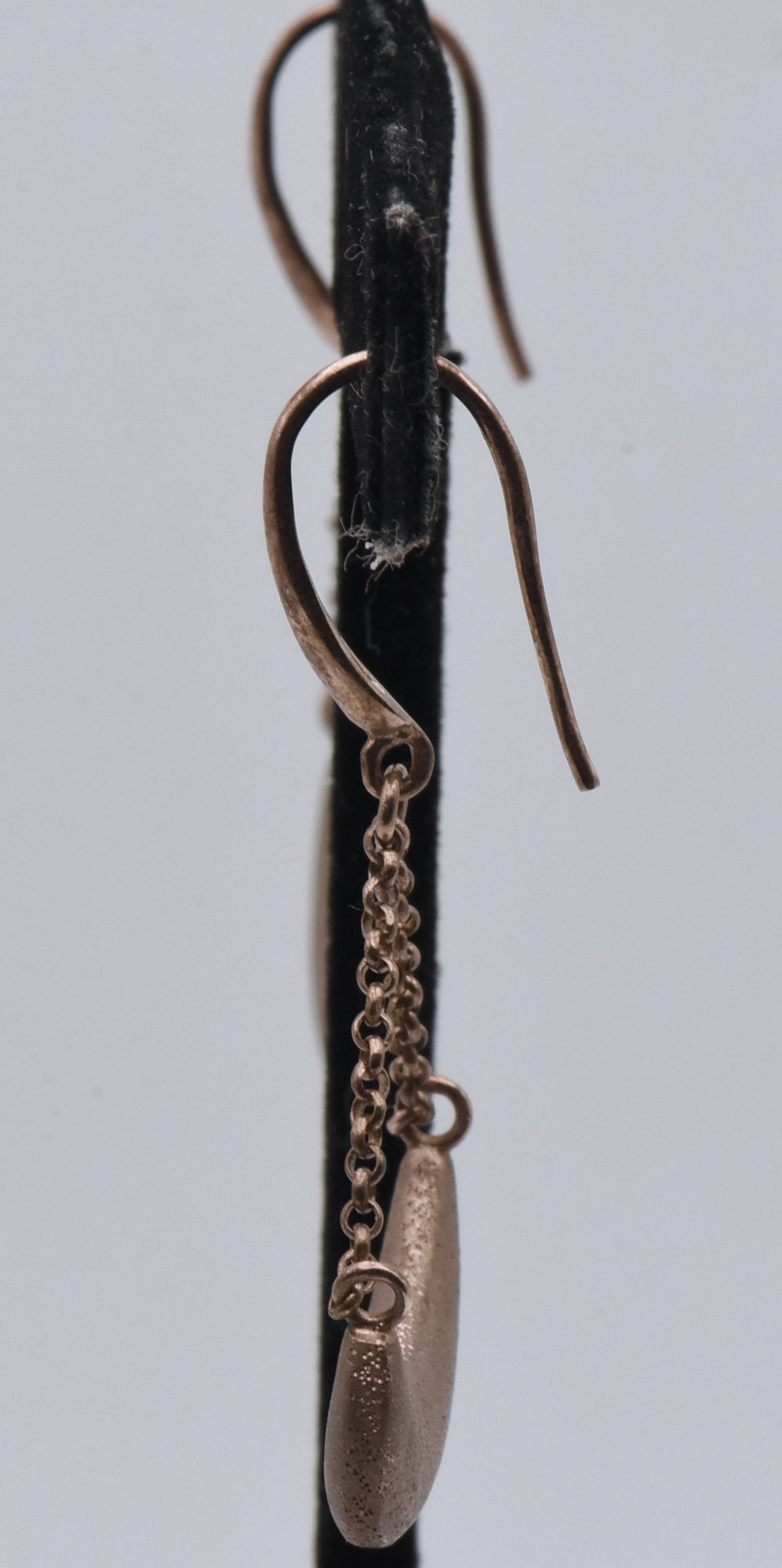 Vintage Sterling Silver Copper Tone Dangle Earrings