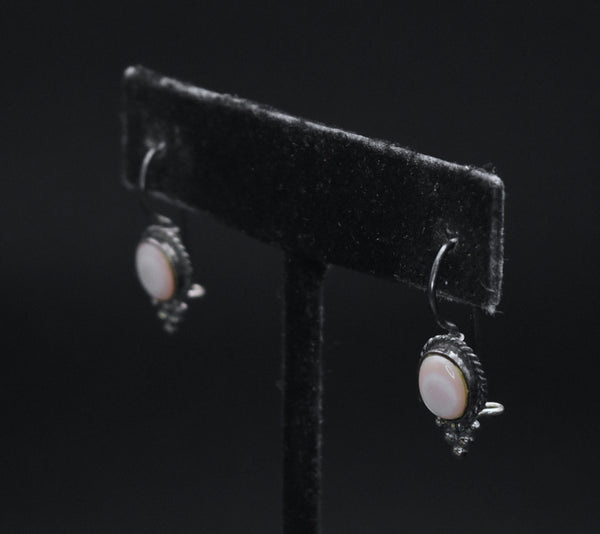 Boma - Vintage Pink Mother of Pearl Sterling Silver Earrings