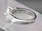 Vintage Cubic Zirconia Sterling Silver Ring - Size 8