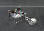 Vintage Mystic Quartz Sterling Silver Pendant