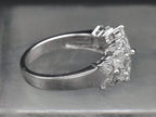 Vintage Cubic Zirconia Sterling Silver Ring - Size 8