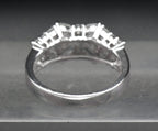 Vintage Cubic Zirconia Sterling Silver Ring - Size 8
