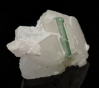 Morganite with Green Tourmaline Mineral Specimen - 70g