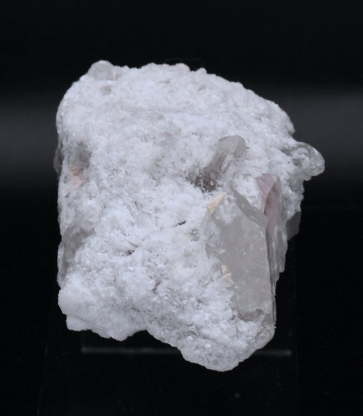 Morganite and Quartz on Matrix Mineral Specimen - Afghanistan