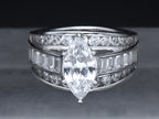 Stunning Sterling Silver Cubic Zirconia Ring - Size 6.25