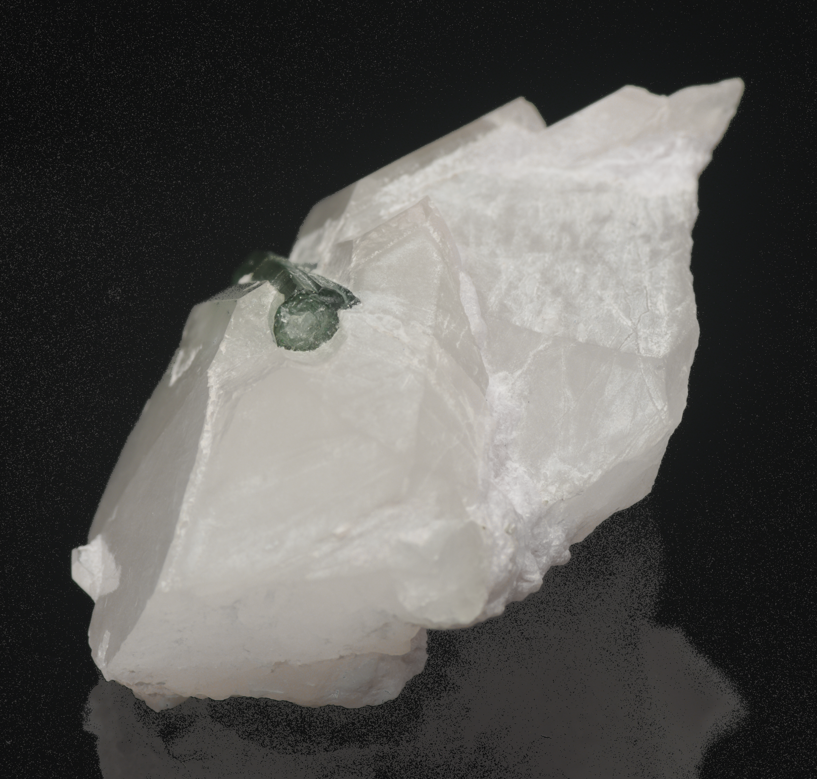 Morganite with Green Tourmaline Mineral Specimen - 70g