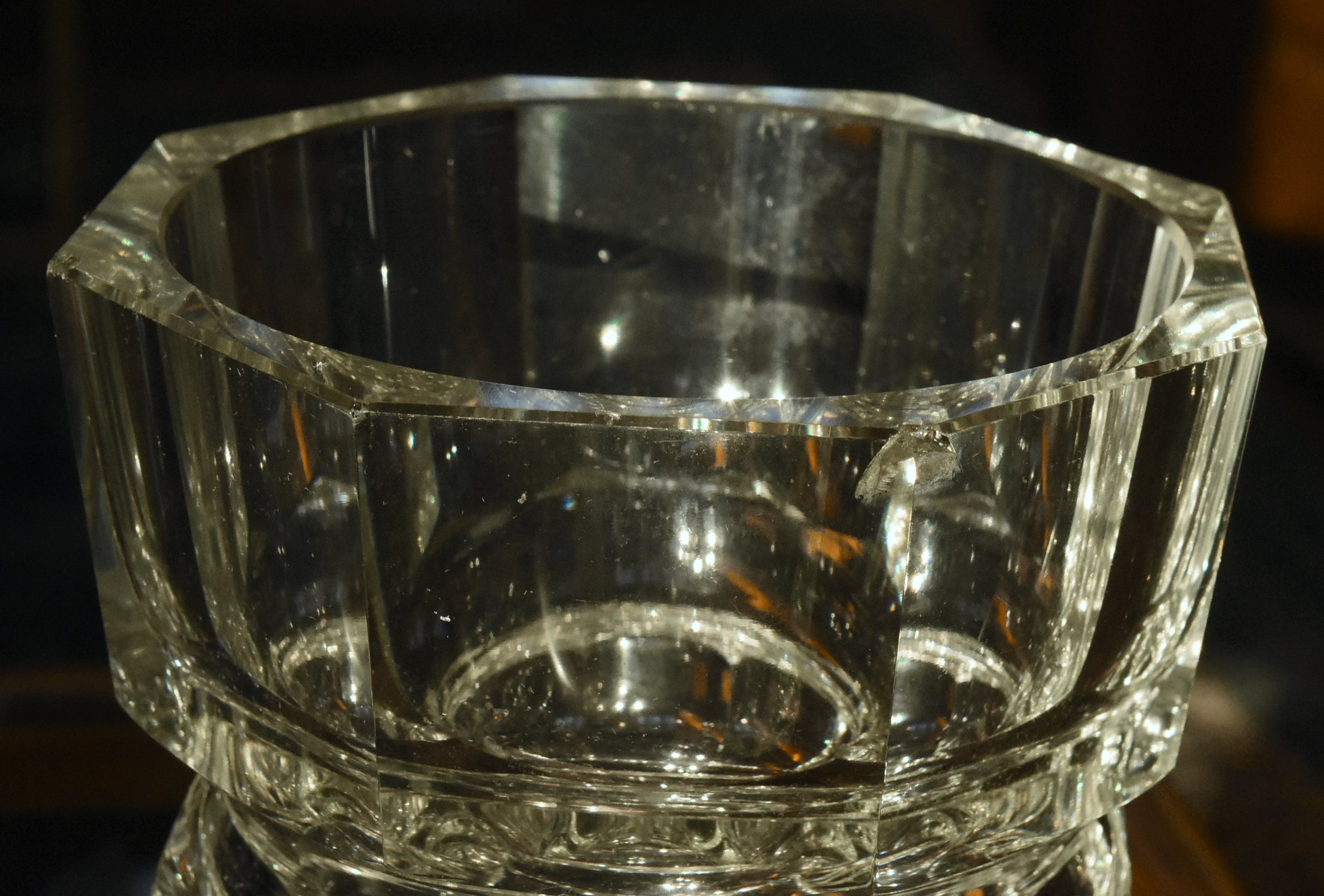 Moser - Vintage Josef Hoffman Faceted Glass Vase