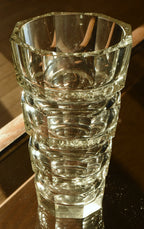 Moser - Vintage Josef Hoffman Faceted Glass Vase