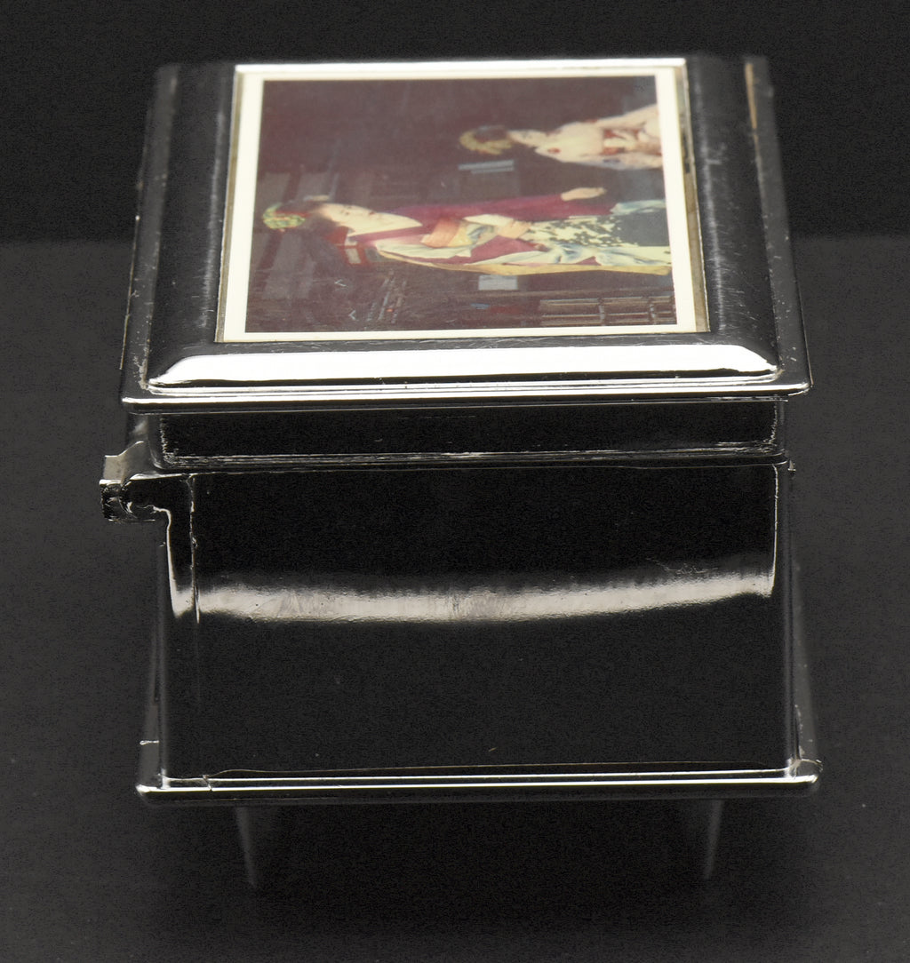 Petare-line - Vintage Metal Geisha Music Jewelry Box