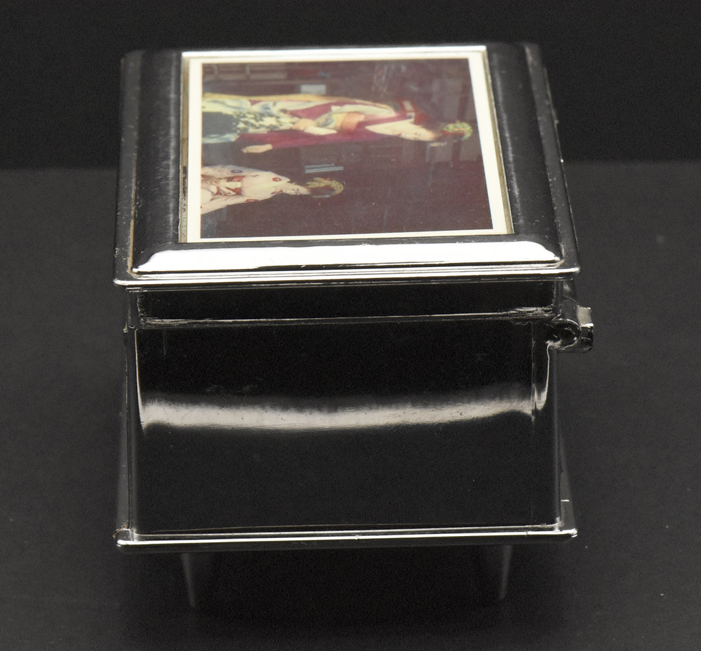 Petare-line - Vintage Metal Geisha Music Jewelry Box