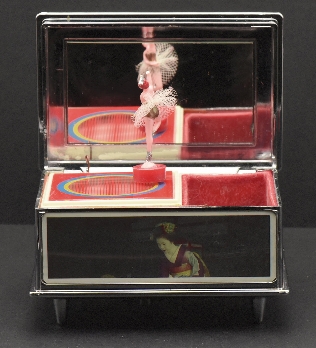 Petare-line - Vintage Metal Geisha Music Jewelry Box