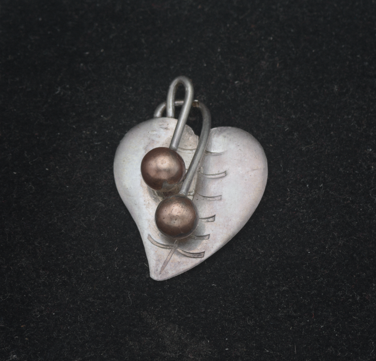 Handmade Vintage Silver Foliate Pendant