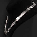 Vintage Handmade Sterling Silver and Gold Necklace - 17"