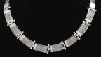 Vintage Handmade Sterling Silver and Gold Necklace - 17"