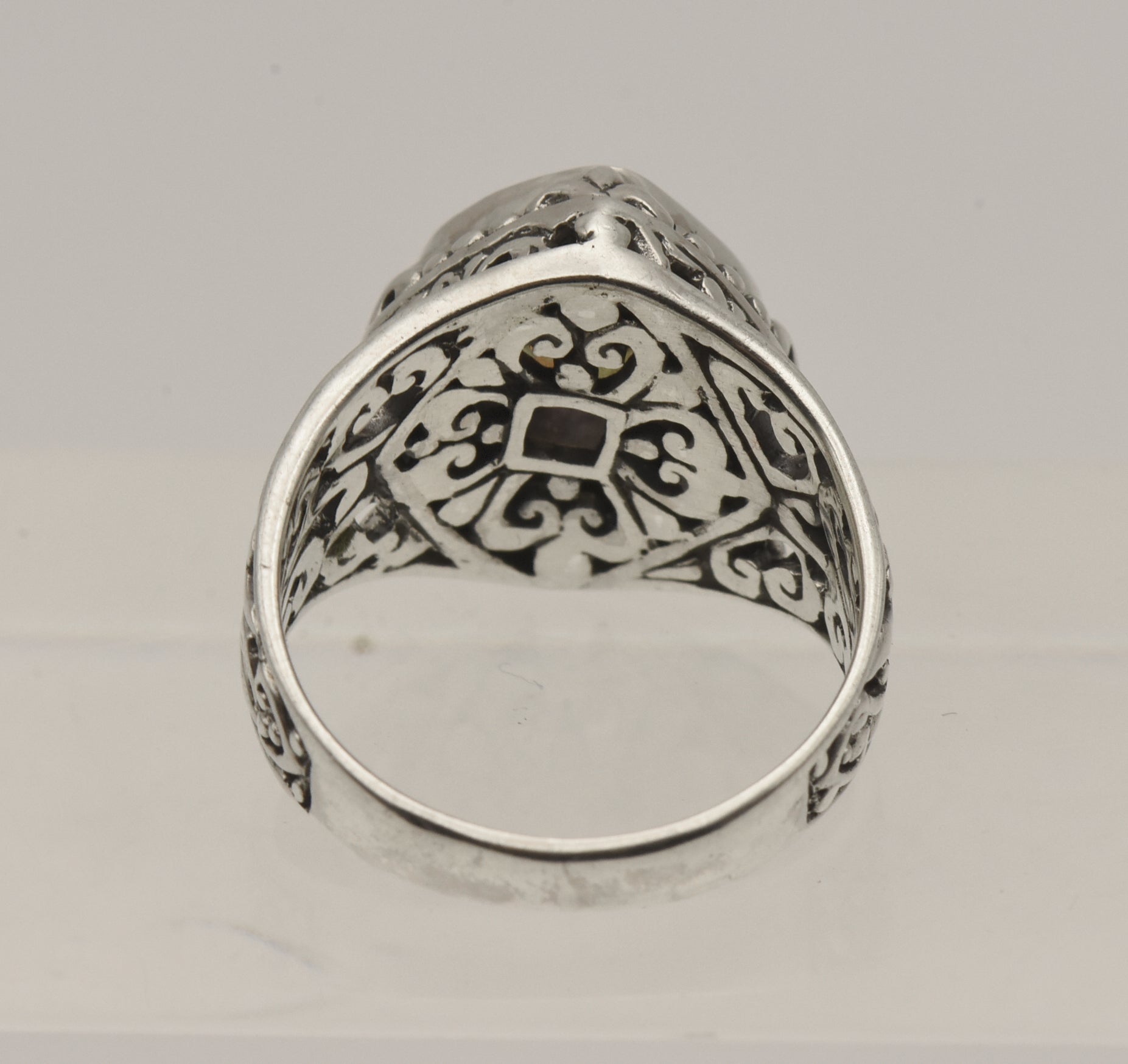 Sarda - Vintage Mystic Quartz Sterling Silver Ring - Size 9
