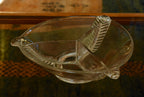 Vintage Divided Glass Candy Dish