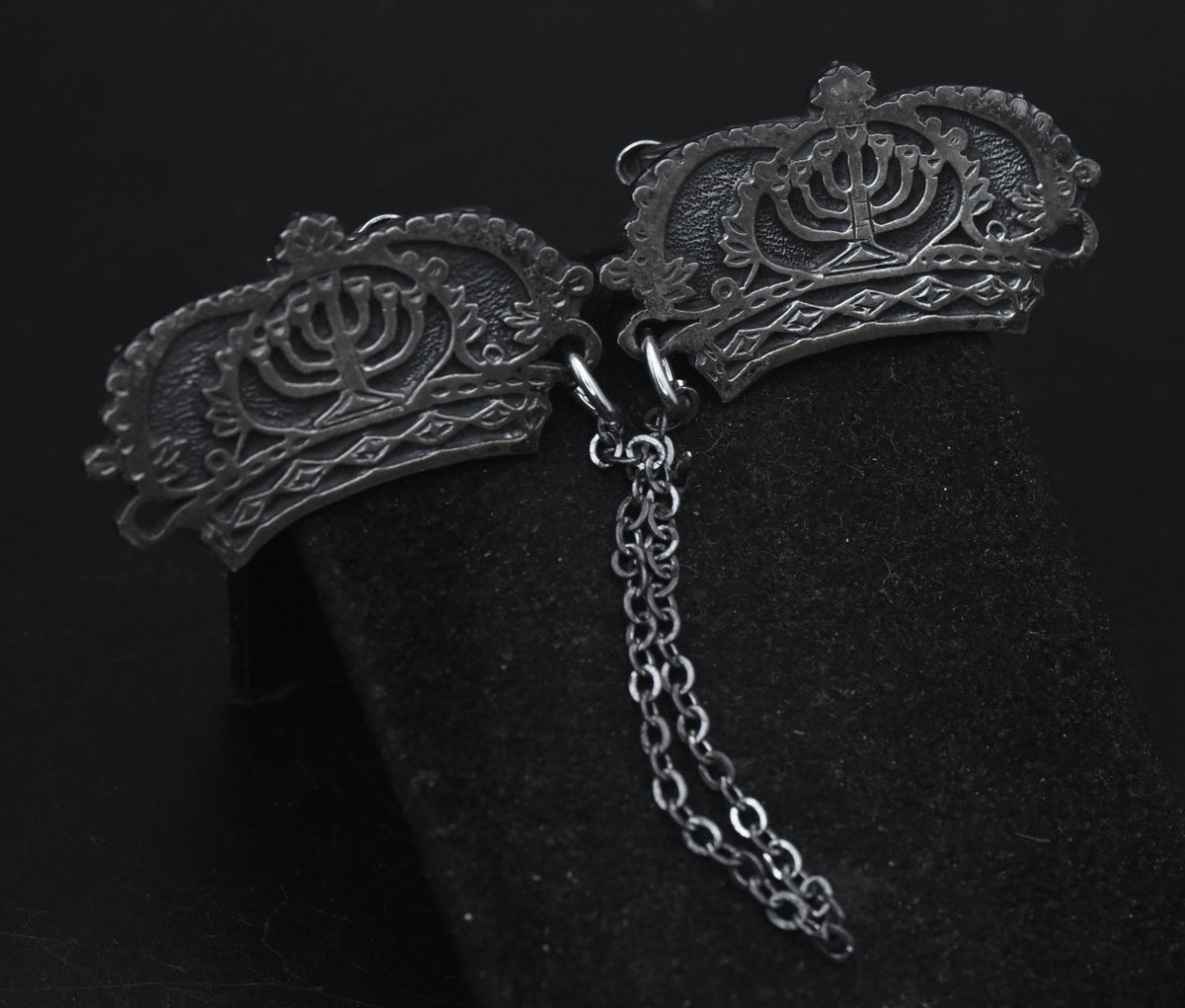 Nissim Hizme - Vintage Handmade Sterling Silver Tallit Clips