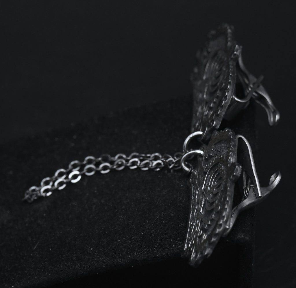 Nissim Hizme - Vintage Handmade Sterling Silver Tallit Clips