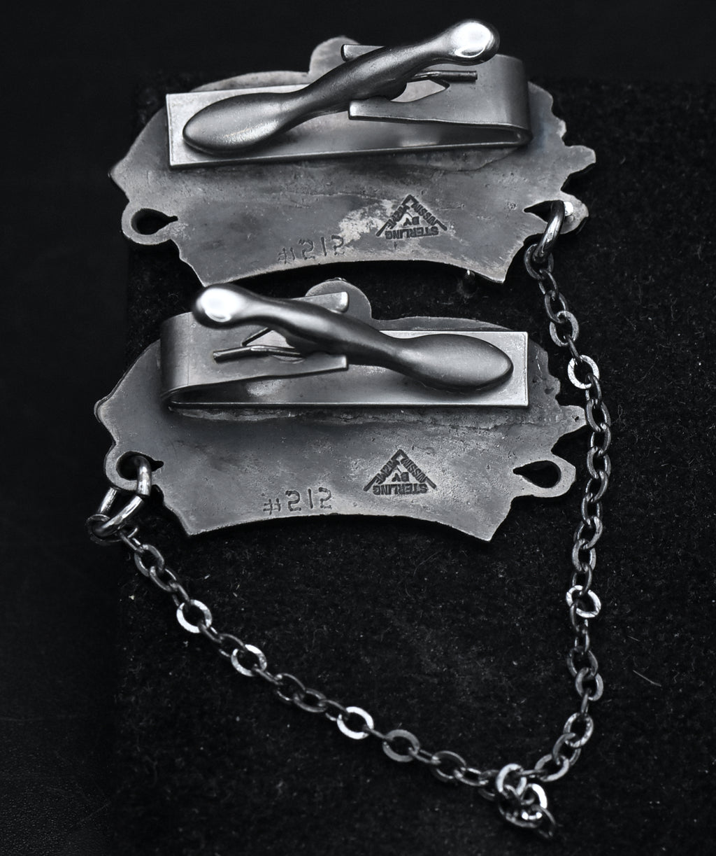 Nissim Hizme - Vintage Handmade Sterling Silver Tallit Clips