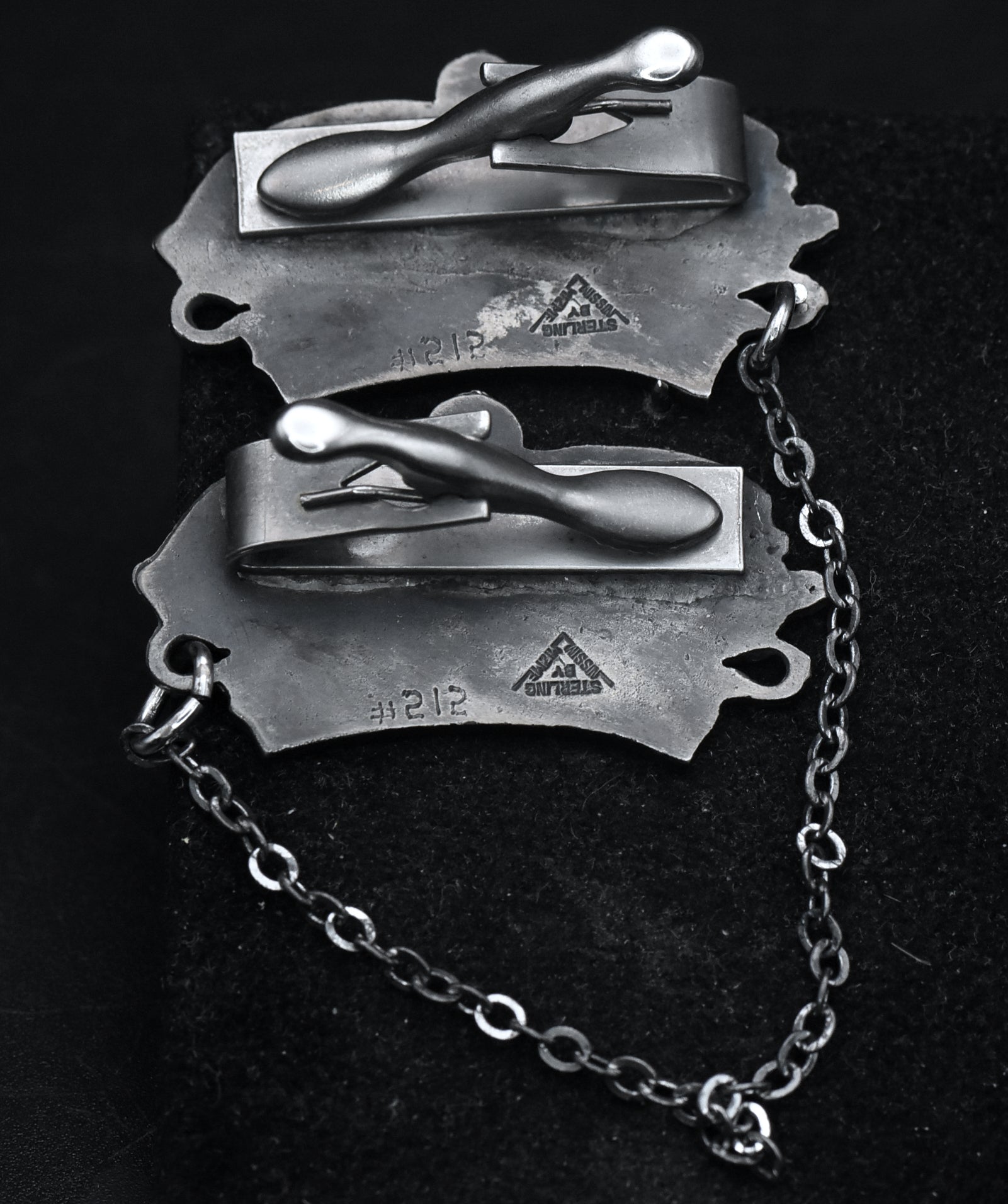 Nissim Hizme - Vintage Handmade Sterling Silver Tallit Clips