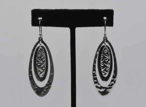 Ninos DeChammo - Vintage Sterling Silver Dangle Earrings