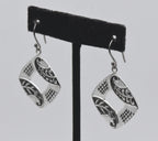 Ninos DeChammo - Vintage Sterling Silver Square Dangle Earrings