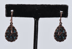 Vintage Copper and Turquoise Dangle Earrings
