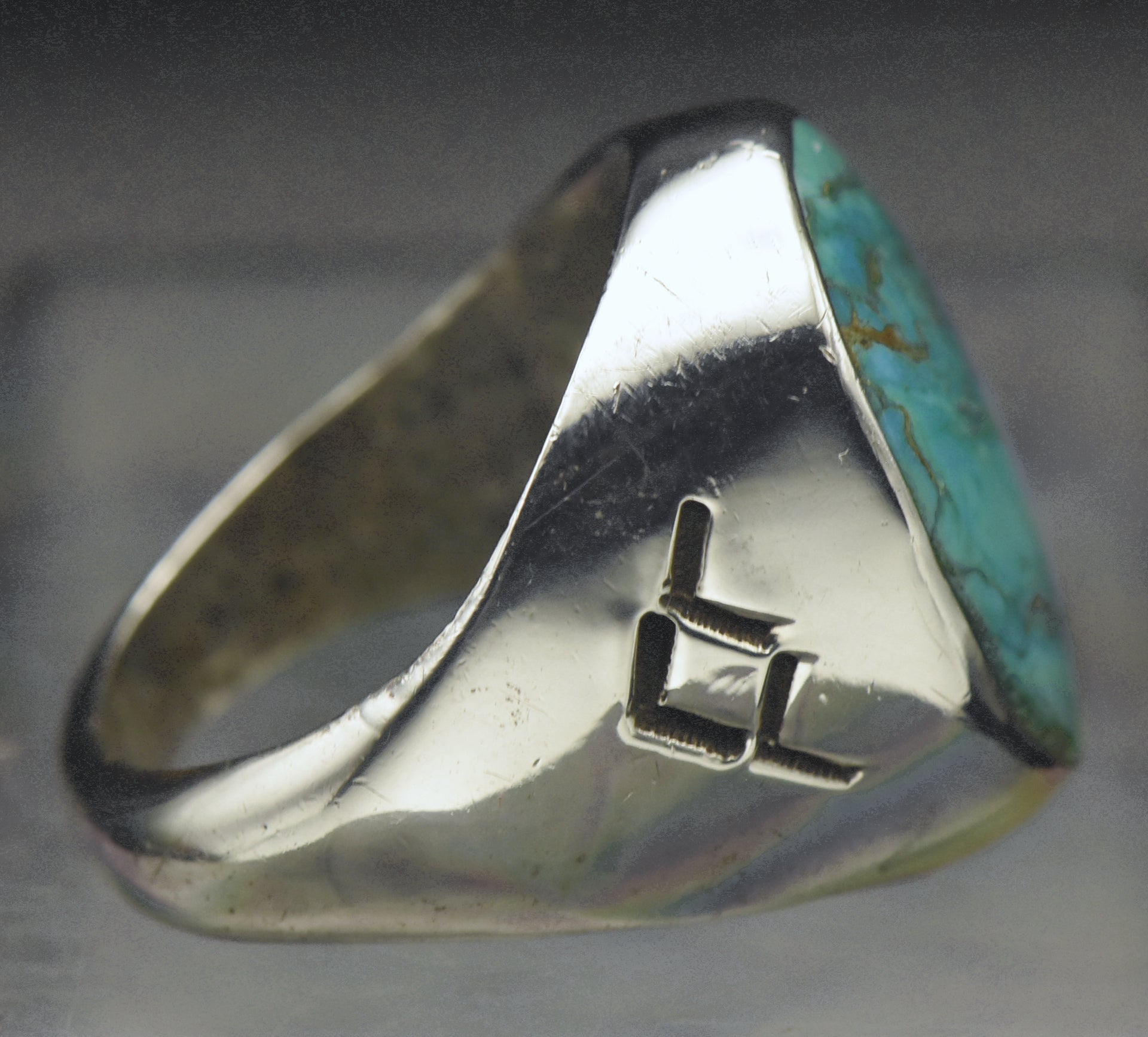 Vintage Sterling Silver and Turquoise Southwestern Style Ring - Size 1 –  Home Again Vintage