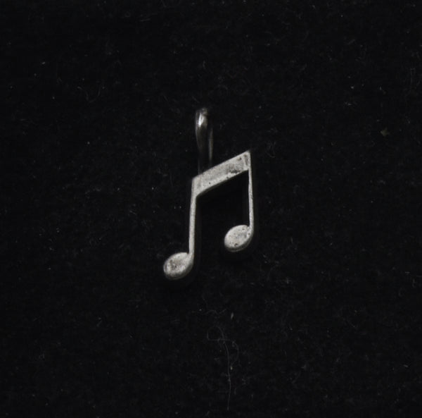 Vintage Sterling Silver Musical Notes Charm