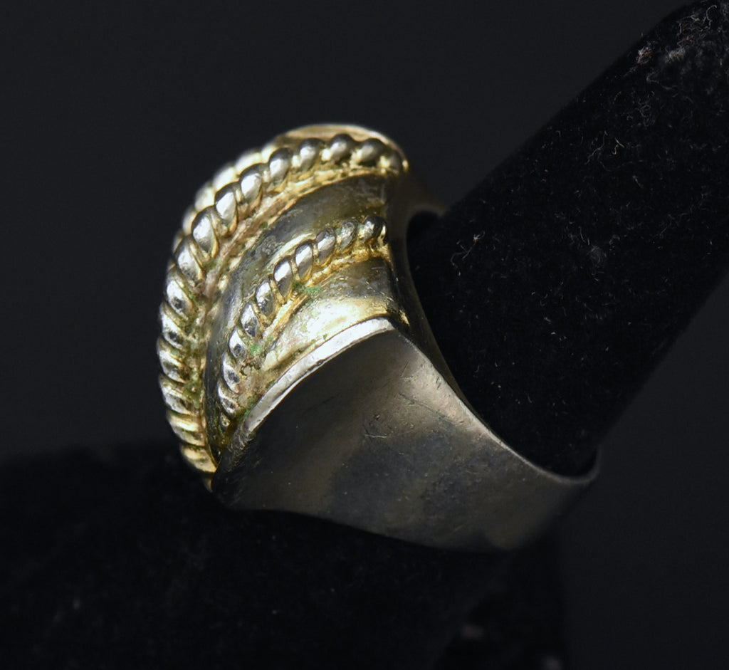 Napier - Vintage Sterling Silver and Gold Tone Ring - Size 6.5